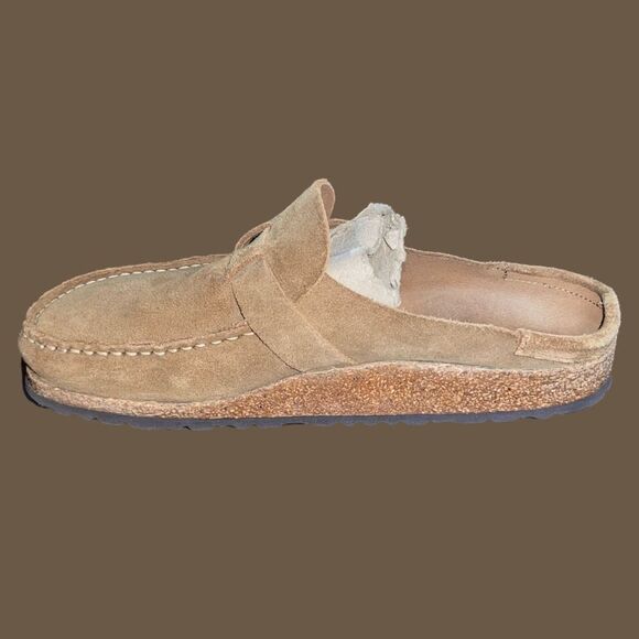 Birkenstock Buckley Tea Suede Leather Clog Size 39 US 8 8.5 - Picture 4 of 5
